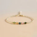 Pulsera de citrino de personalidad de moda para mujer