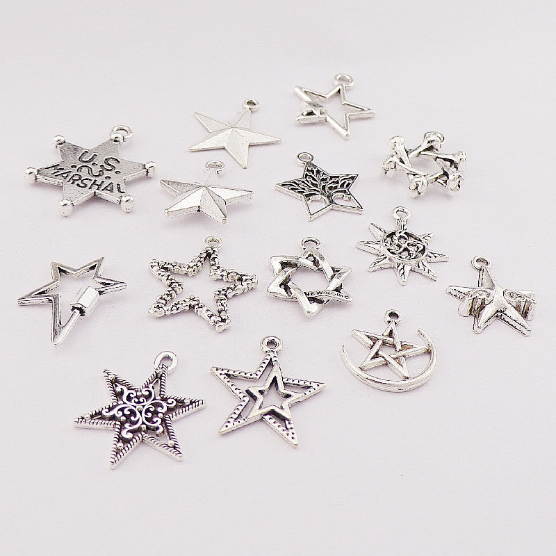 DIY Legierungs-Schmuckzubehör Vintage Silber Anhänger