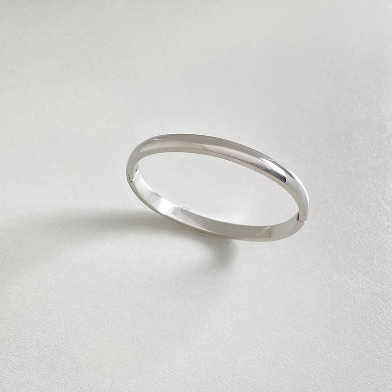 Pulsera Dorada Sencilla de Hebilla Minimalista Retro