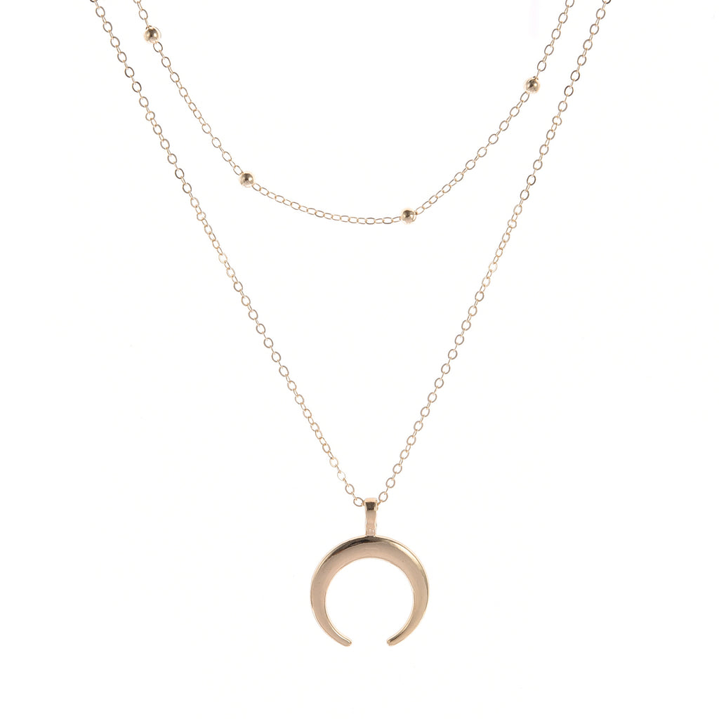 Neue Produkte Modeschmuck Böhmische Doppelhoornkette