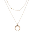Neue Produkte Modeschmuck Böhmische Doppelhoornkette