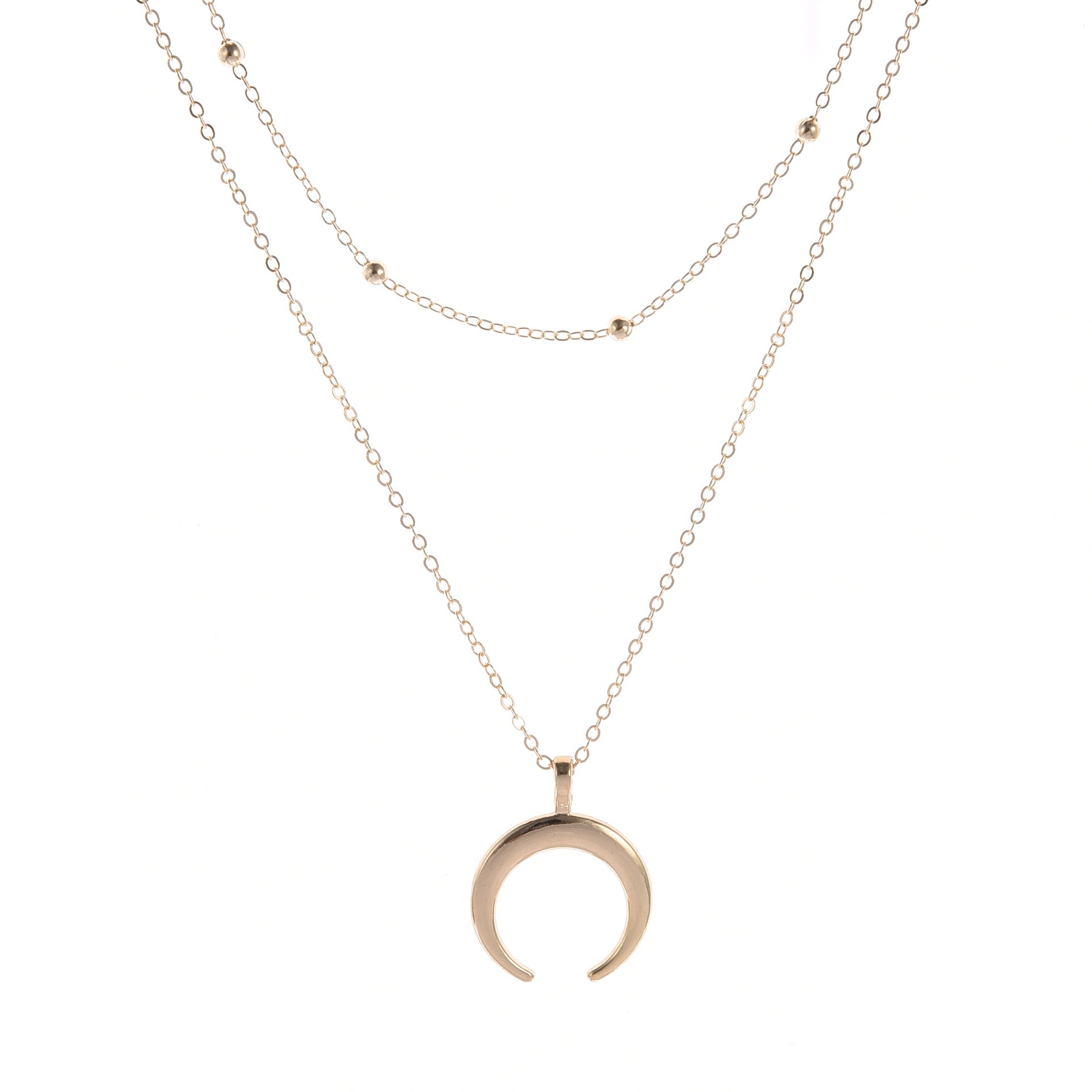 Neue Produkte Modeschmuck Böhmische Doppelhoornkette