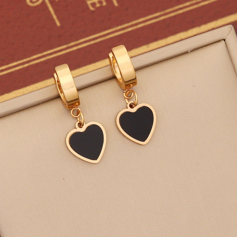 Black Love Schmuckanzug Edelstahl Schlüsselbeinkette