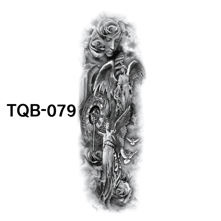 Pegatina de tatuaje impermeable de brazo completo