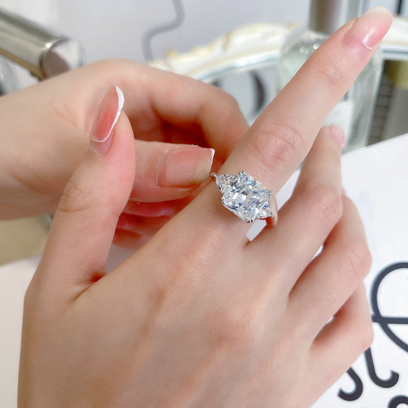 Moda Interés especial Temperamental Dedo índice Anillo de meñique Brillante