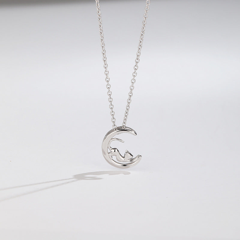 Women's Color Separation Electroplated S925 Sterling Silver Pendant