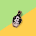 Broche de Botella con Calavera Gótica, Insignia de Arte de Muerte, Accesorios de Horror para Festividades