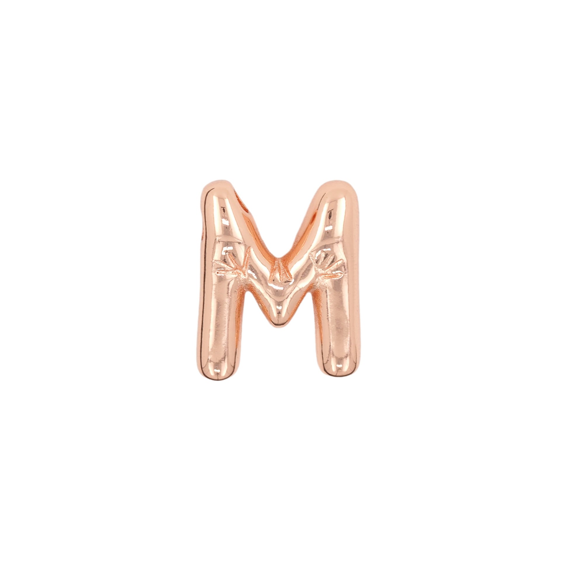 Glossy Letters Copper Pendant Necklace