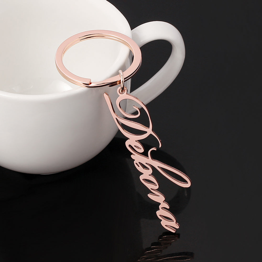 Private Custom Lettering 304 Stainless Steel Name Letter Clavicle Key Female Pendant Customized