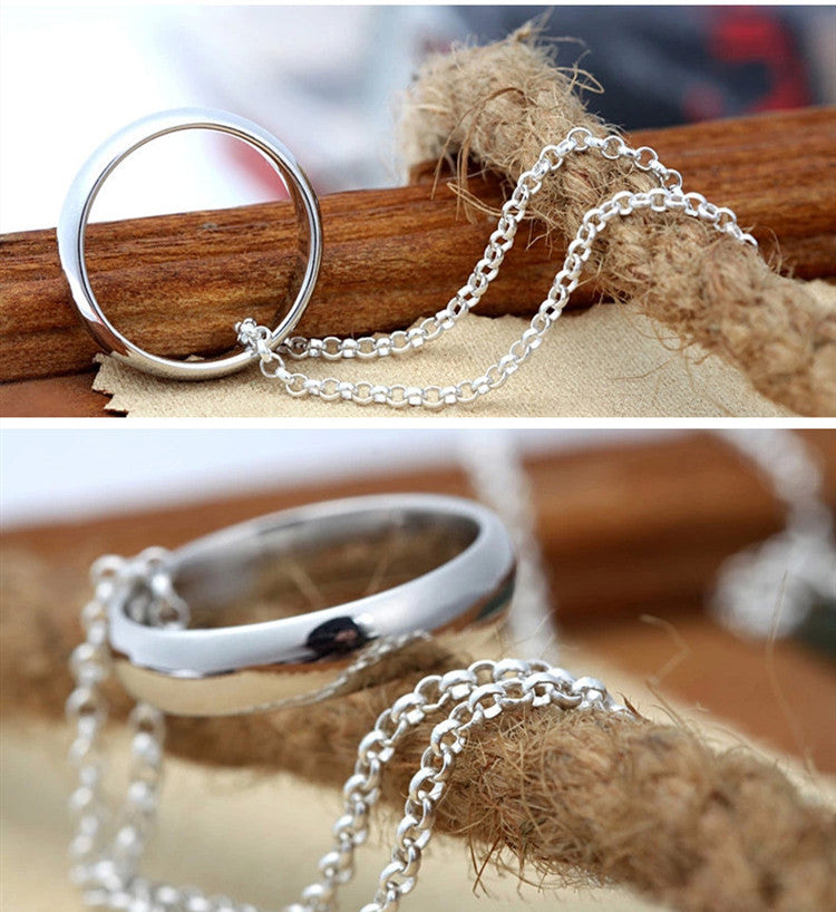 Anillo de Plata 925 para Hombre Dedo Índice Meñique