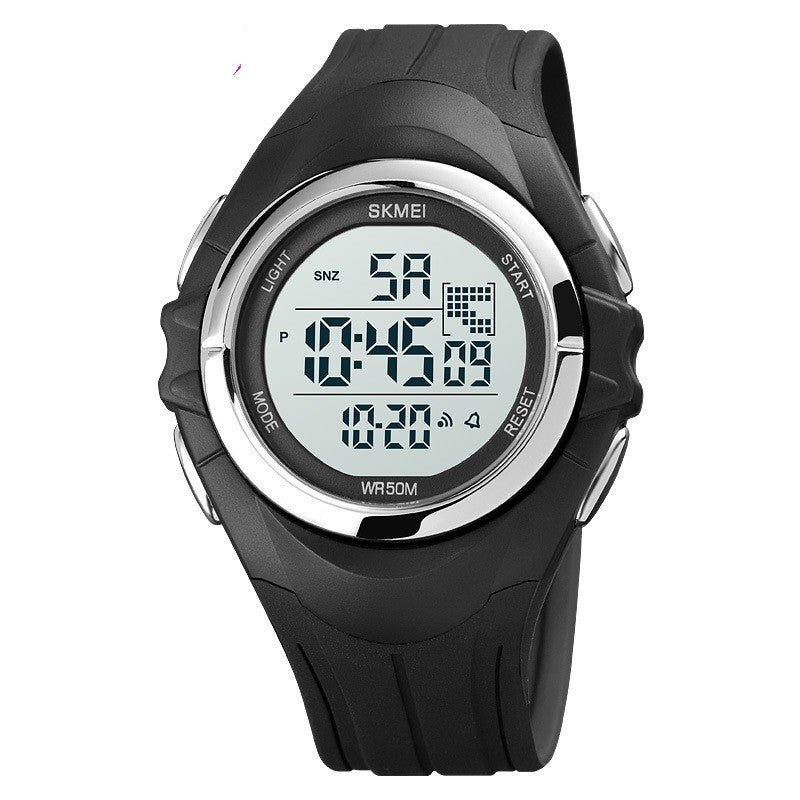 Reloj electrónico deportivo de doble horario para estudiantes, para actividades al aire libre