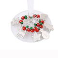 Weihnachts-Weinglas-Anhänger-Dekorations-Charme Tisch