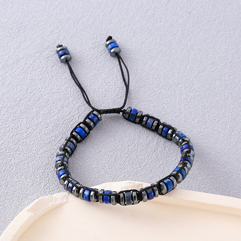 Men's Universal Ornament New Hand-woven Apatite Bracelet