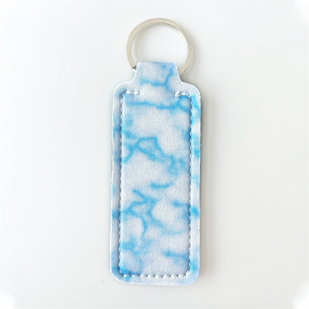 Bolsa de Lápiz Labial con Bola de Pelo, Pulsera, Llavero, Set de Pulseras