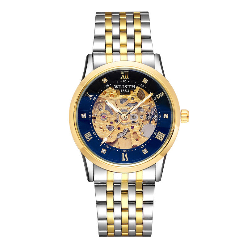 Herren-Automatik-Uhr Mechanische Armbanduhr Edelstahl Wasserdicht