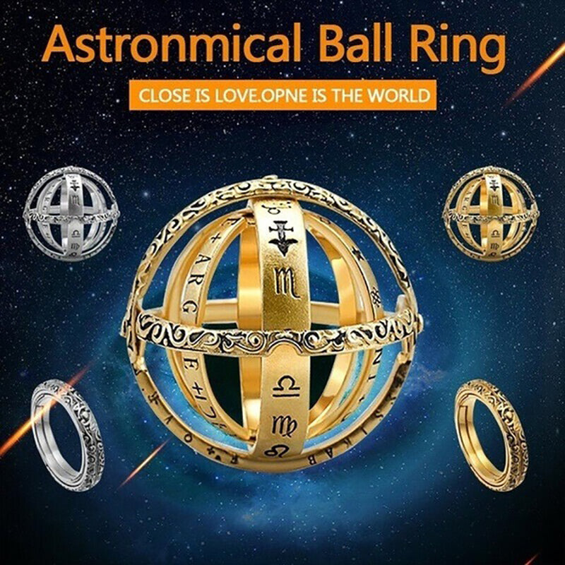 Deutschland Astronomischer Ballring Halskette Europa Und Amerika Flip Verformung Universum Globus