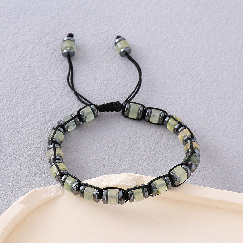 Men's Universal Ornament New Hand-woven Apatite Bracelet