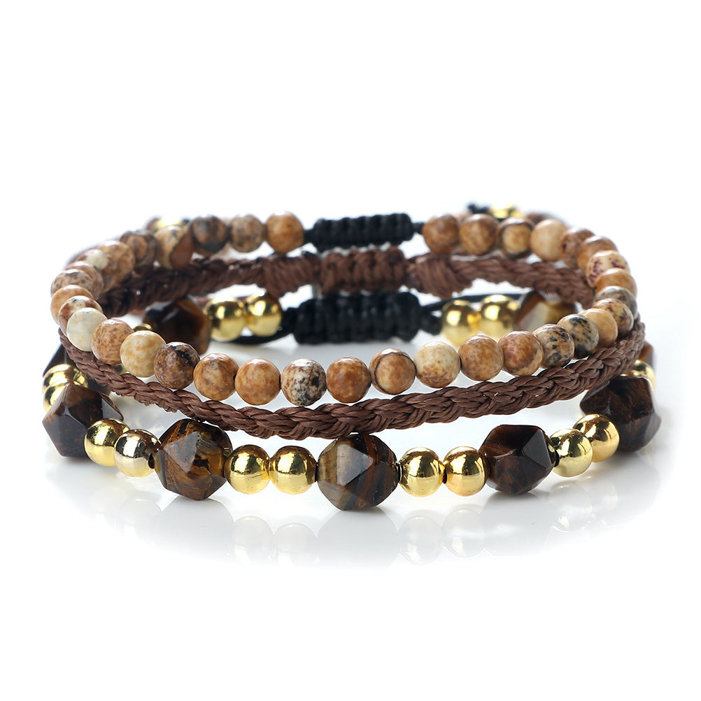 Creative Three-piece Woven Bracelet Adjustable