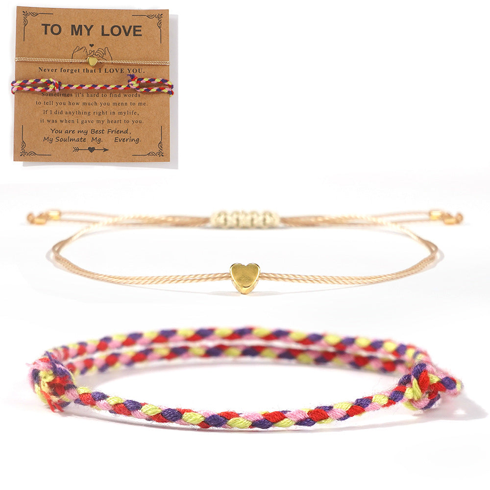 Bracelet Fashion Suit Cotton String Woven