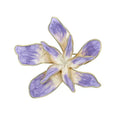 Lila Blumenbrosche Eleganter Anstecker Kleidung Accessoires