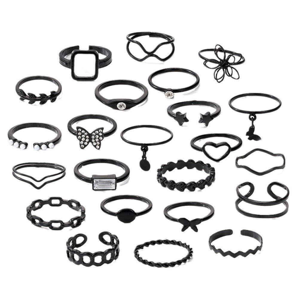 Ring Damen Nischen Senior Knöchelring 23-teiliges Set