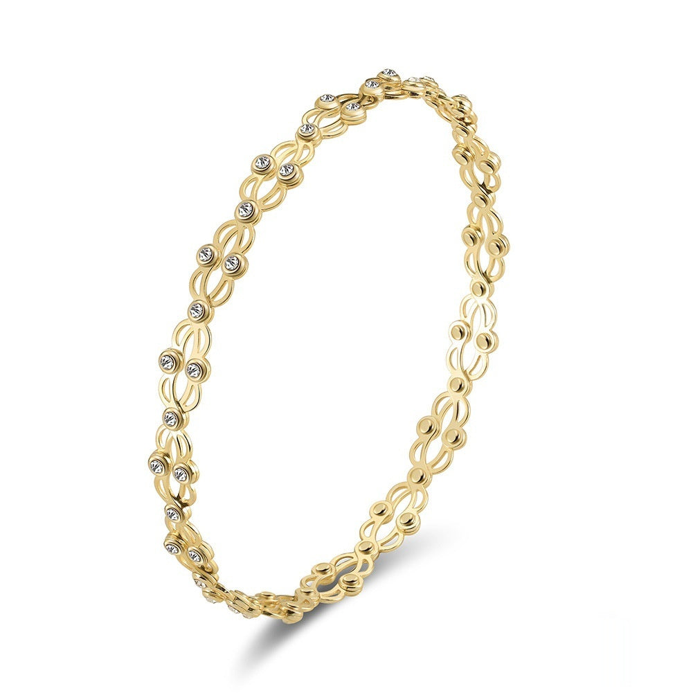 Pulsera de circonita galvanizada New Scale Jewelry