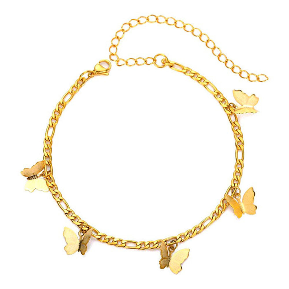 Tobillera Sencilla con Colgante de Mariposa