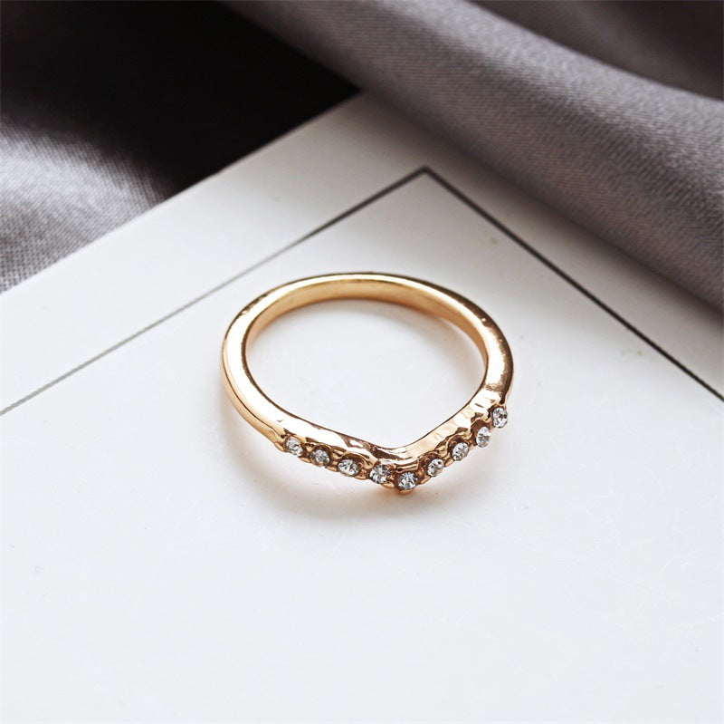 Schmuck Großhandel V-förmiges einzigartiges Diamant-Design