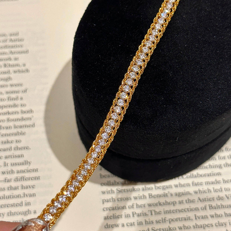 Twist Full Diamond Bracelet Fashion Special-interest