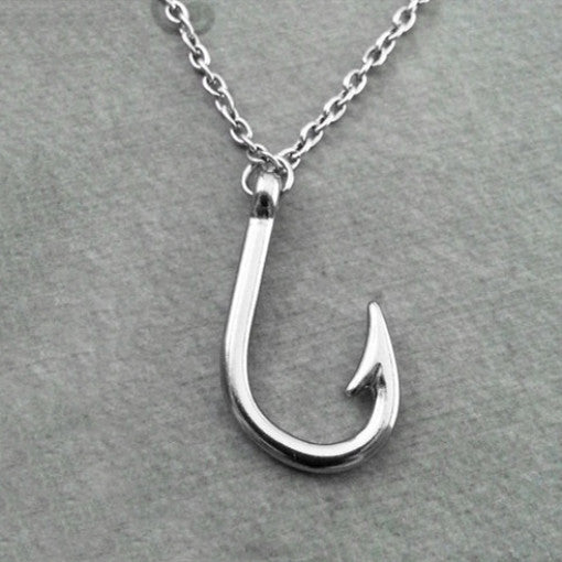 Angelhaken Legierungsanhänger Halsketten Vatertagsgeschenke Grenzüberschreitender Außenhandel Schmuck