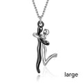 Original Couple Hug Pendant Necklace For Women