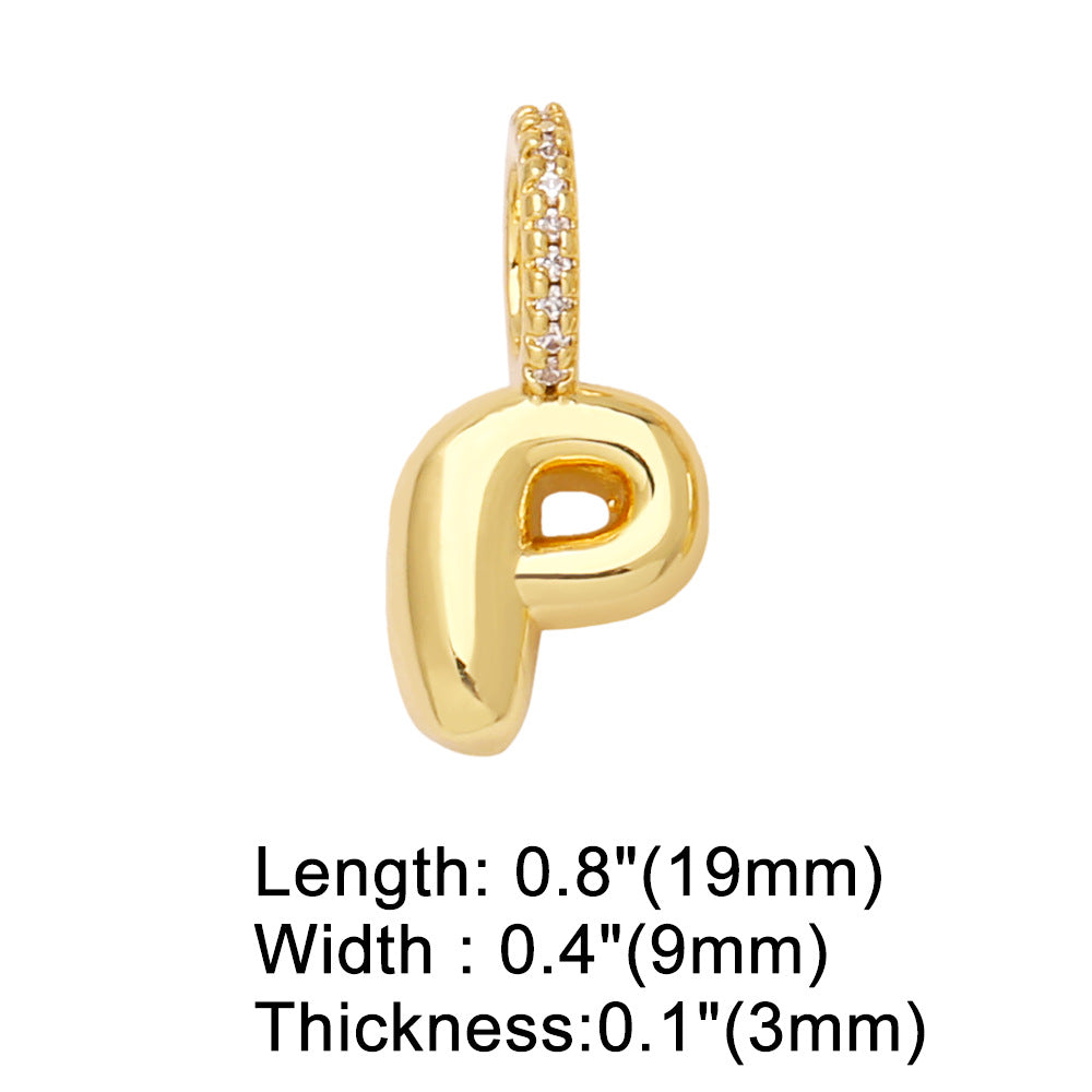 26 Letters Pendant Bracelet Women Gold Plated