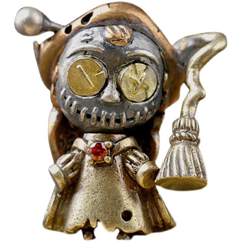 Hexenbohnenpuppe Silberschmuck Persönlichkeit Retro