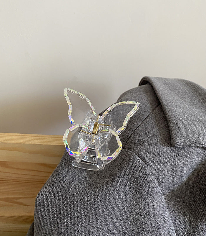 Medium Butterfly Shape Pearl Fancy Pearl Jelly Palette Hair Clip