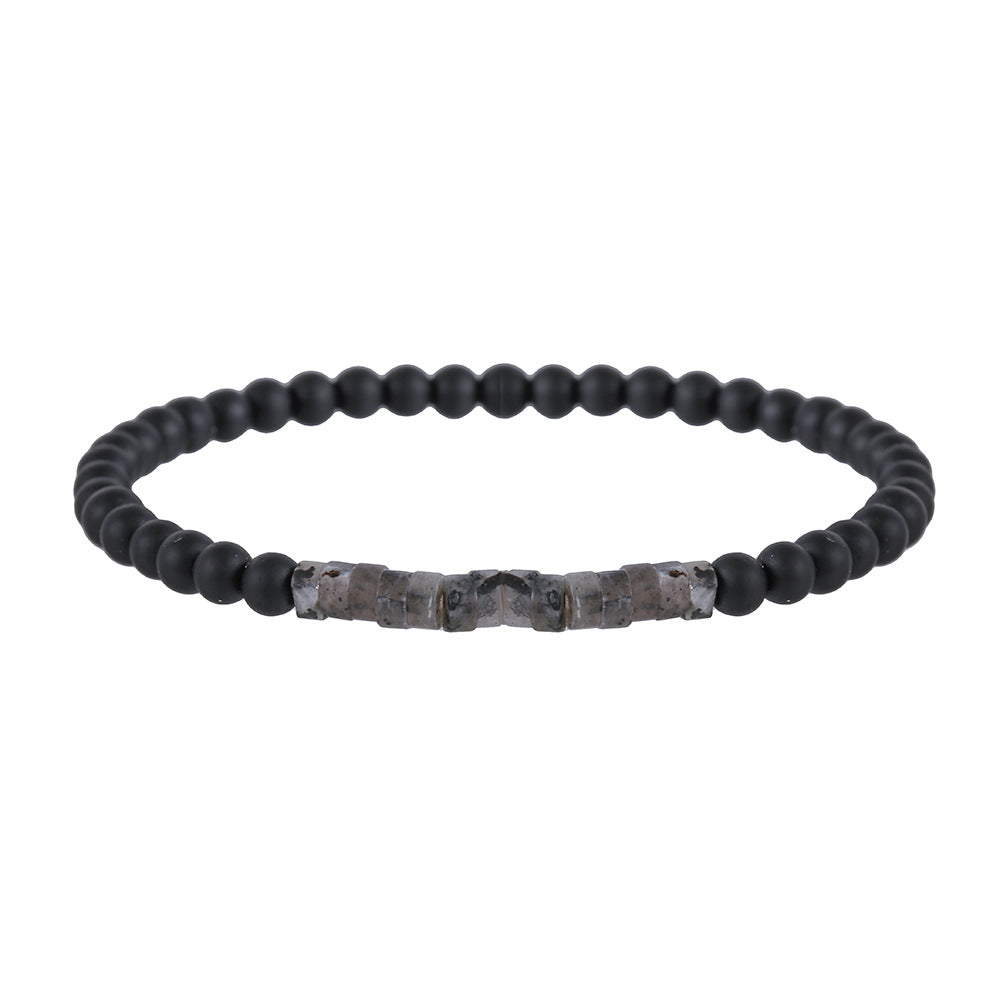 Simple Turquoise Wooden Bead Bracelet