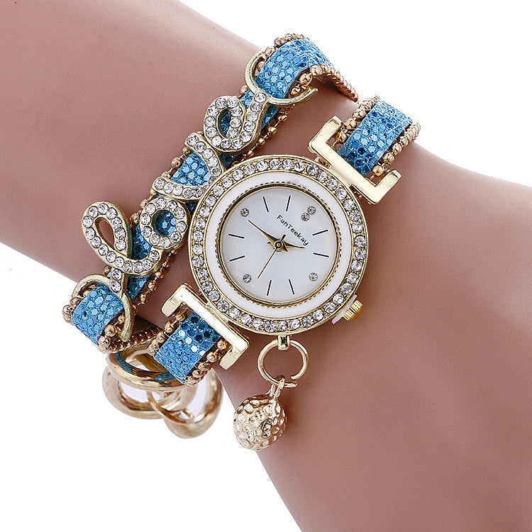 Reloj de pulsera con lentejuelas