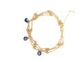 Tobillera de cadena con cuentas, moda, calzado y joyería, con colgante de ojo