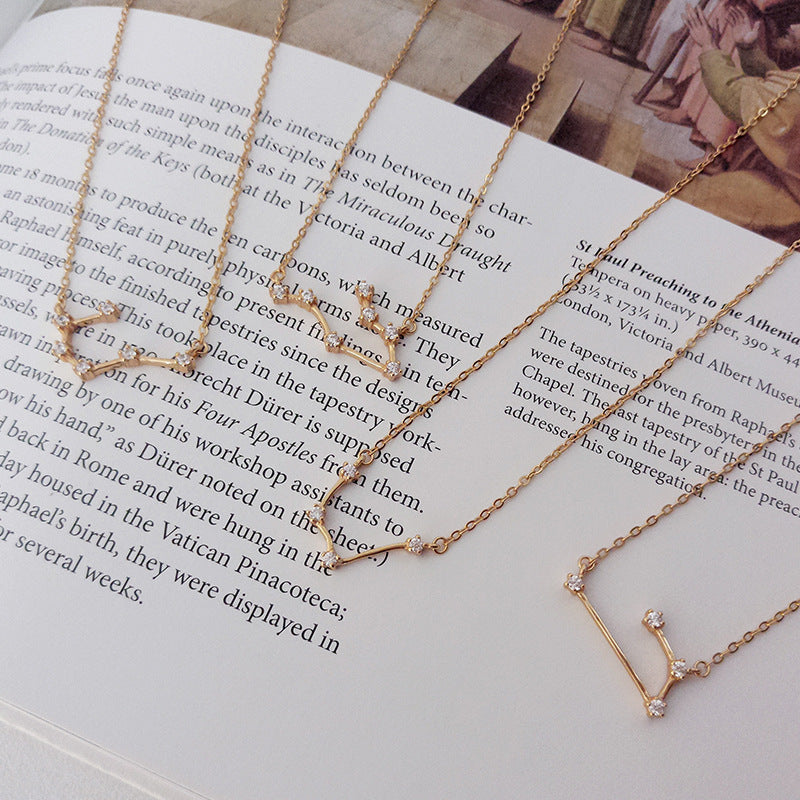 Collar con doce constelaciones para mujer