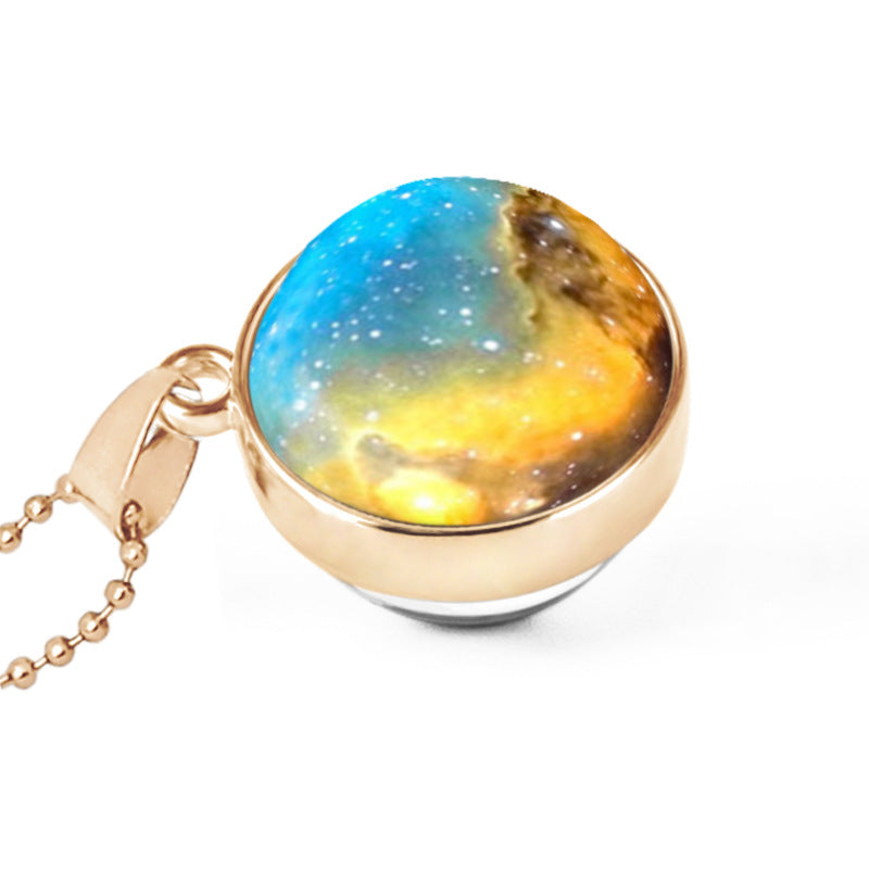 Hemisphäre doppelseitige Galaxie Sternenhimmel Edelsteinkette