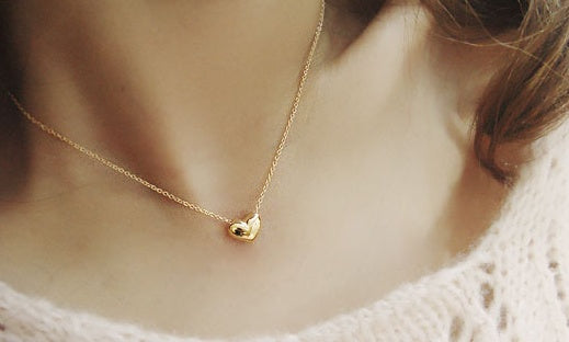 Koreanische Halskette Damenmode elegant süß kurze Halskette Halskette Liebesanhänger Schlüsselbeinkette