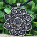 LANGHONG Tibet Spirituelle Halskette Tibet Mandala Anhänger Halskette Geometrie Amulett Religiöser Schmuck