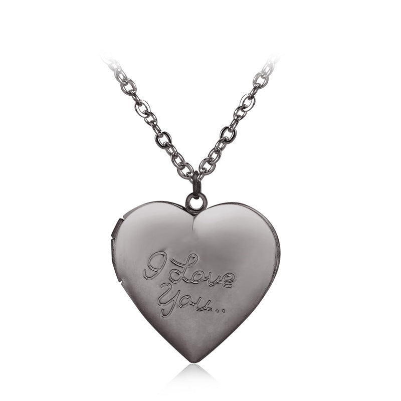 I love you love box necklace