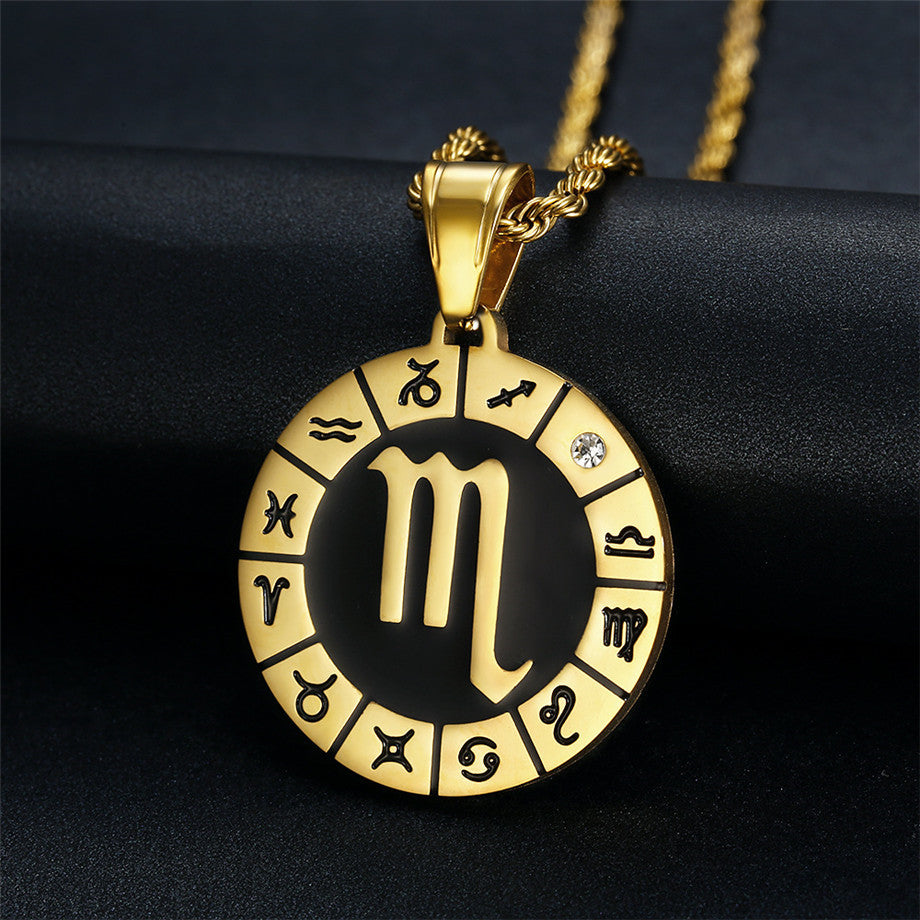 Titan-Gold-Anhänger Sternbild