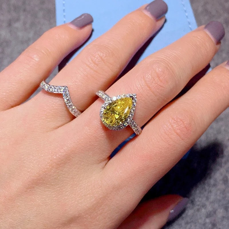 Diamantring Zirkonring