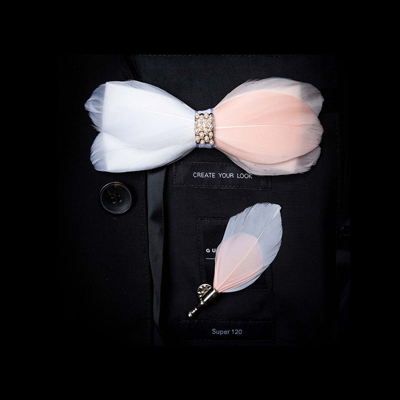 Pajarita de plumas