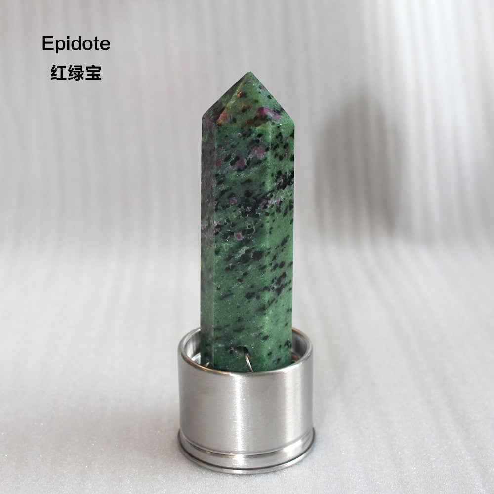 Naturkristallsäulenstein Quarz aus verschiedenen Materialien Zauberstab heilt Energiesteinpunkt Wasserbecher Flasche Ornament Ersatz