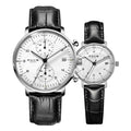 Herren- und Damenmode, schlichte, wasserdichte Gürtel-Armbanduhr
