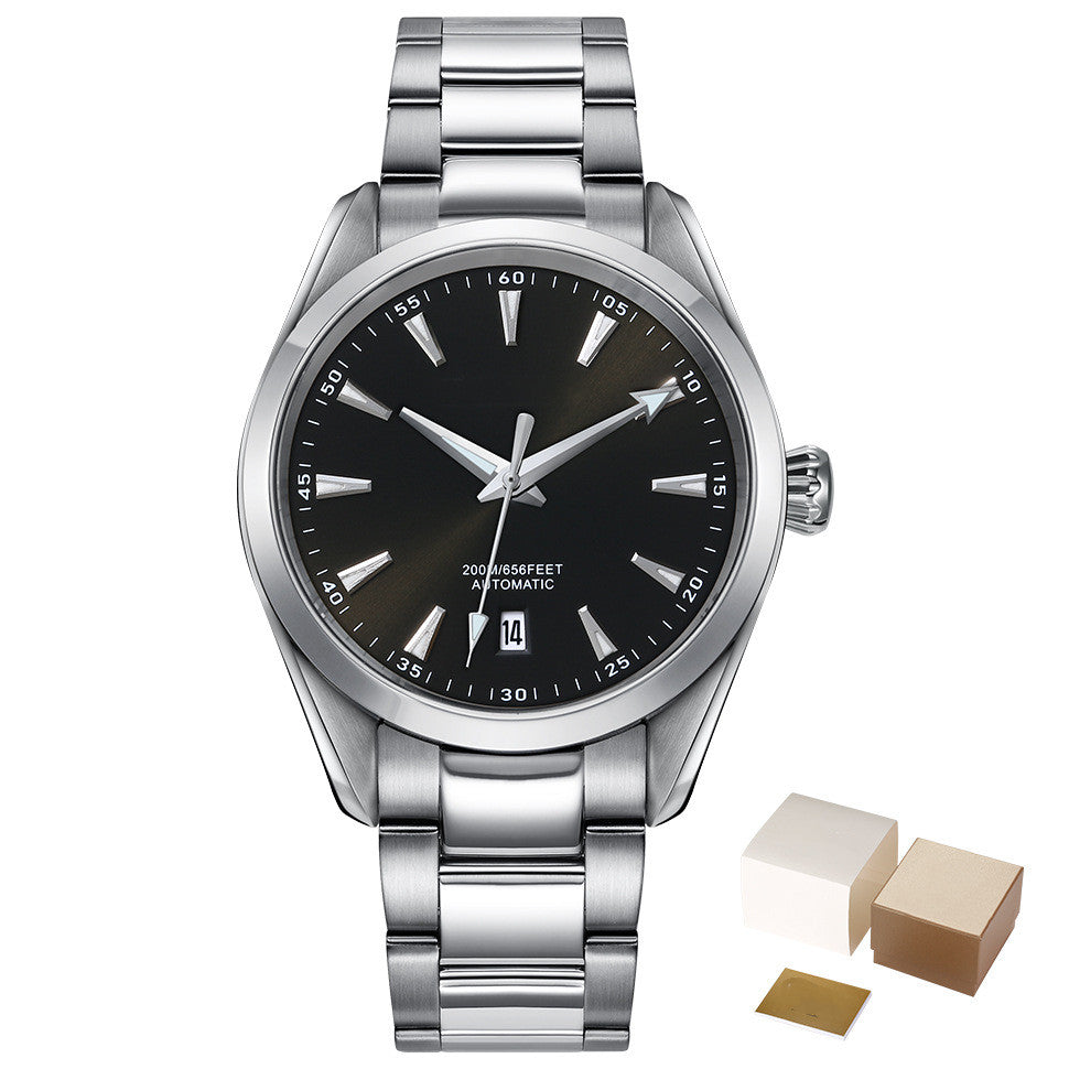 Reloj mecánico automático de acero inoxidable para hombre
