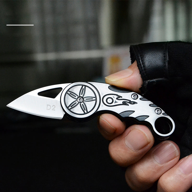 Mini Cuchillo Portátil de Exterior con Colgante de Llavero