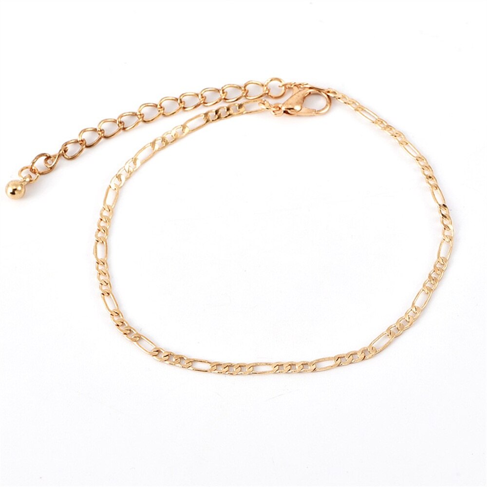 Tobillera Popular de Conchas para Mujer Tejido Cadena de Diamantes Colgante de Abeja de Diamantes Completos Calzado Multicapa